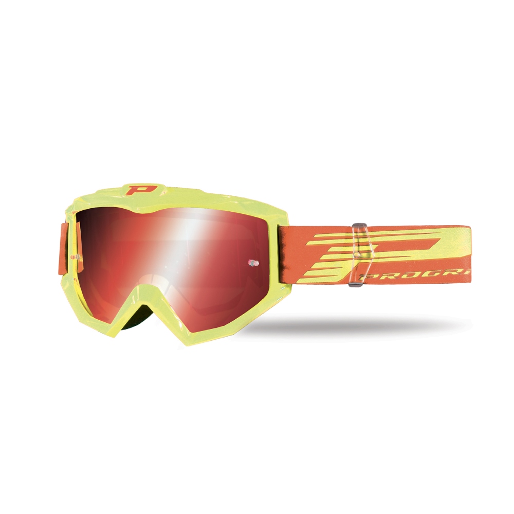 Goggles Pro Grip Atzaki - Yellow mirrored lens red 3201-164-FL