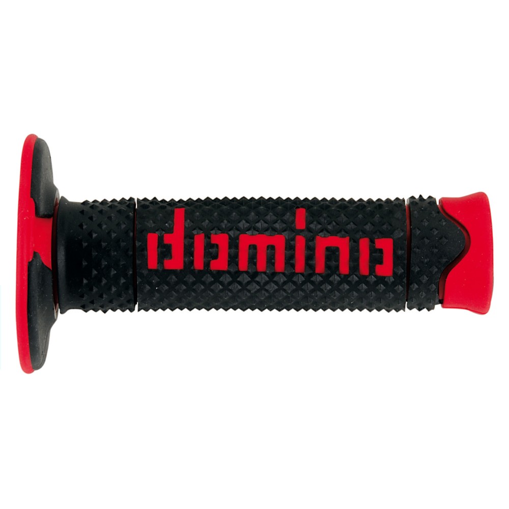 Pair of Grips off-road Domino A260 - black red Pair of Grips off-road Domino A260 - black red