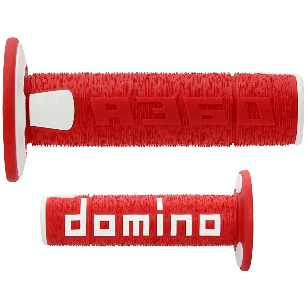 Pair of Grips Domino A360 - red white A3604246A7