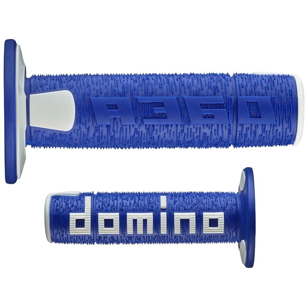 Pair of Grips off-road Domino A360 - blue white Pair of Grips off-road Domino A360 - blue white