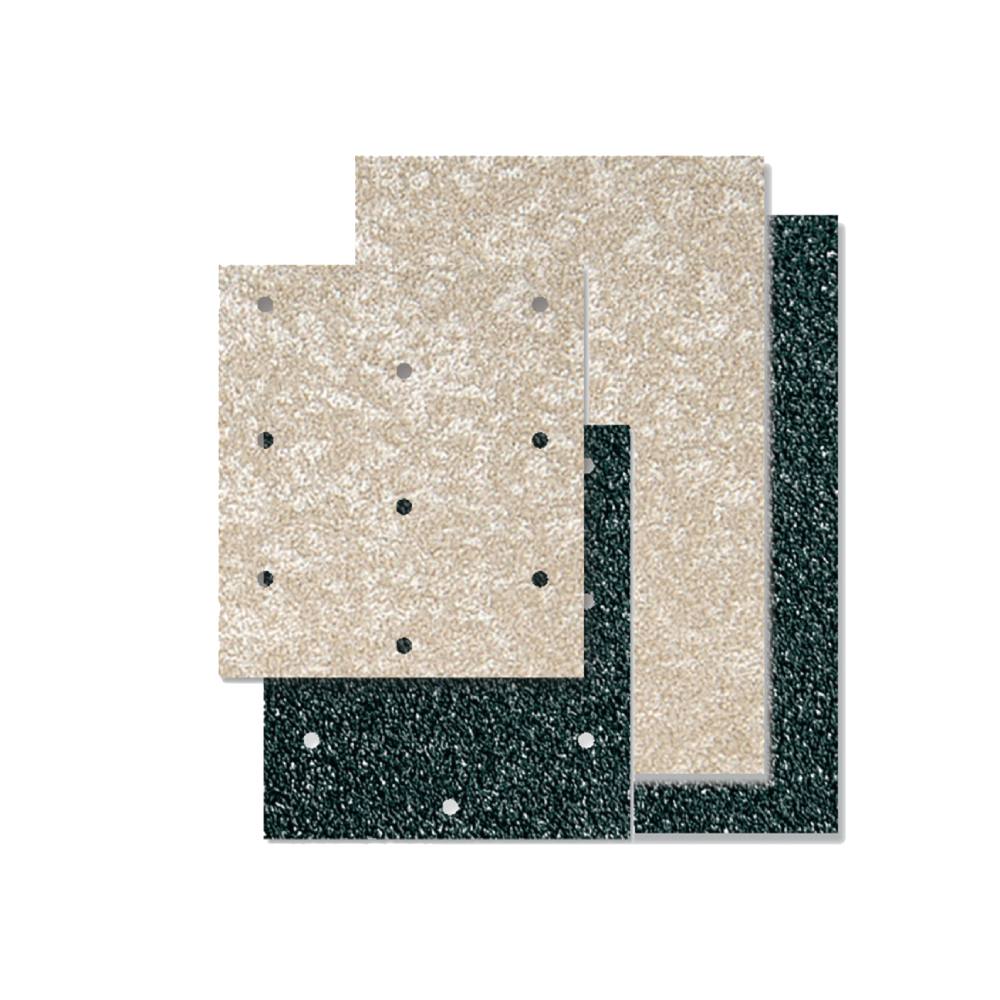 Crystall anti-slip adhesive sheets black with holes