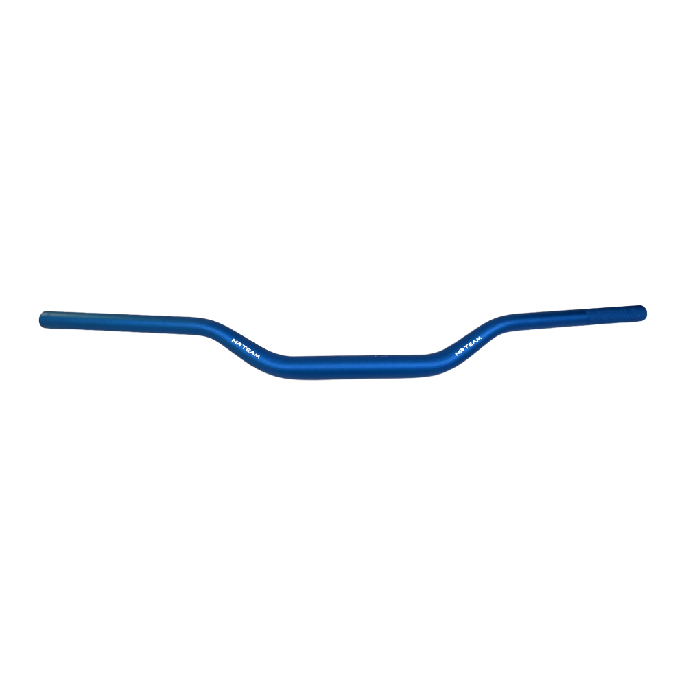 Handlebar NRTeam 28.6 mm low bend blue - 6061-T6 Handlebar NRTeam 28.6 mm low bend blue - 6061-T6