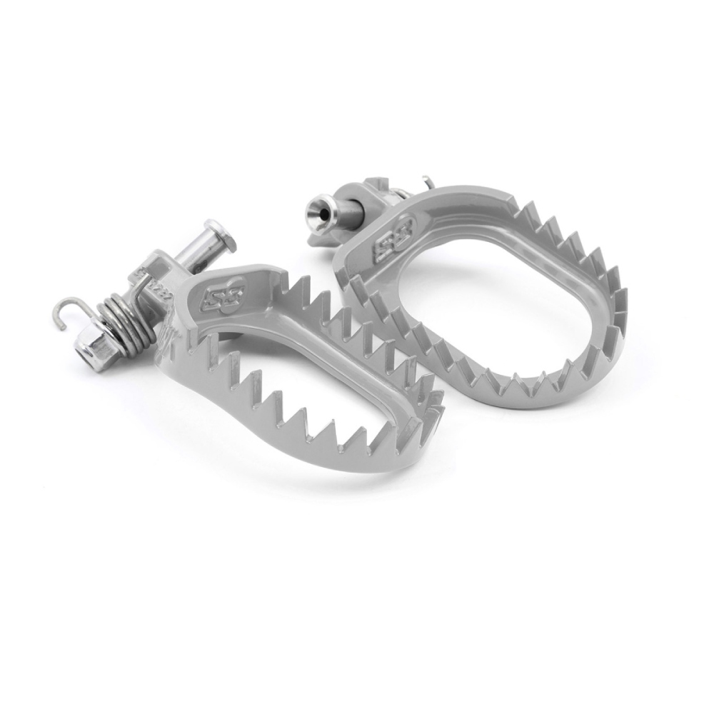 Footpegs steel S3 Beta RR 125 2T (18-19) standard grey ESK-1232-S
