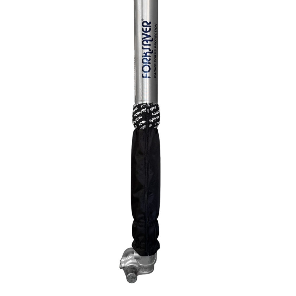 Forksaver fork covers with zip for fork tubes from 45 mm to 48 mm black
