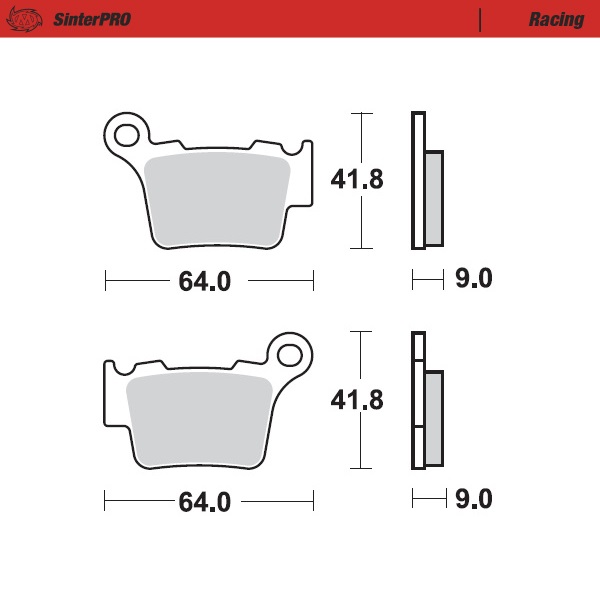 Brake pads Moto Master Husaberg 450 FE (09-14) rear racing MM-094411