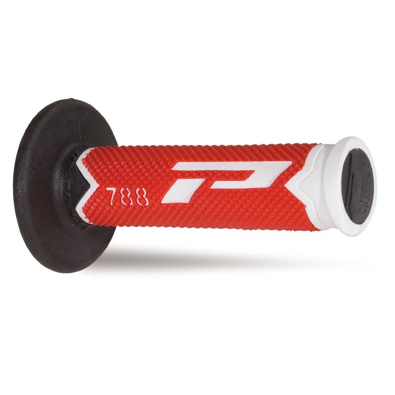 Pair of Grips off-road Pro Grip 788 - white red black PG-788-216