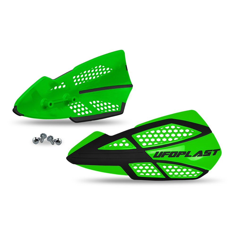 Pair of handguards UFO VOYAGER for lever mounts green PM01668-026